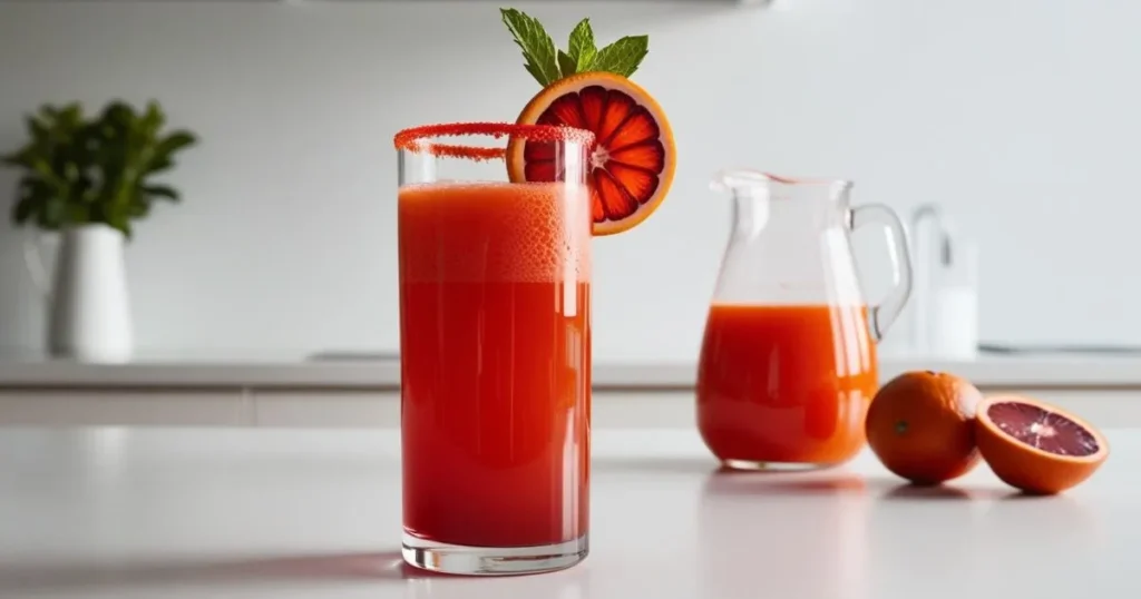 Serving and Storing Your Blood Orange Juice